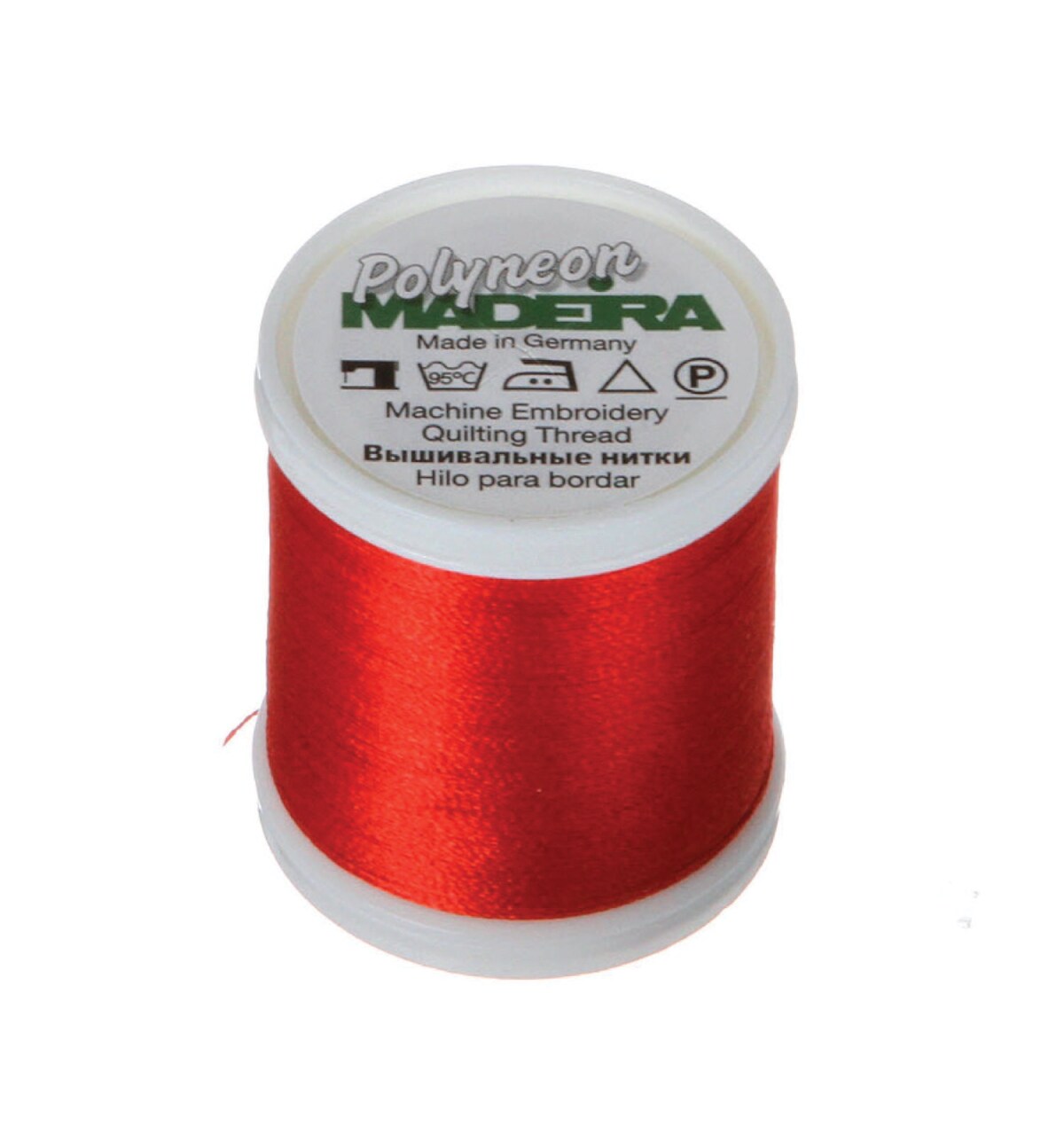 Polyneon Machine Embroidery Thread -- 440 yards spool -- Tomato Red Color --- Ref. #1878 by Madeira®